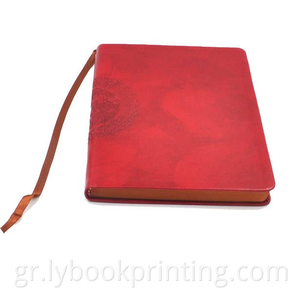 Τυποποιημένο σταθερό Hardcover Printed PU Notebook/PU Leather Dairy Notebook